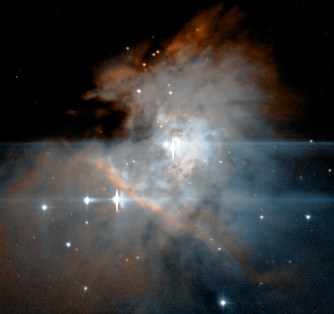 Zdjecie: Zdjęcie mgławicy w Orionie (M42) zrobione z Suhory